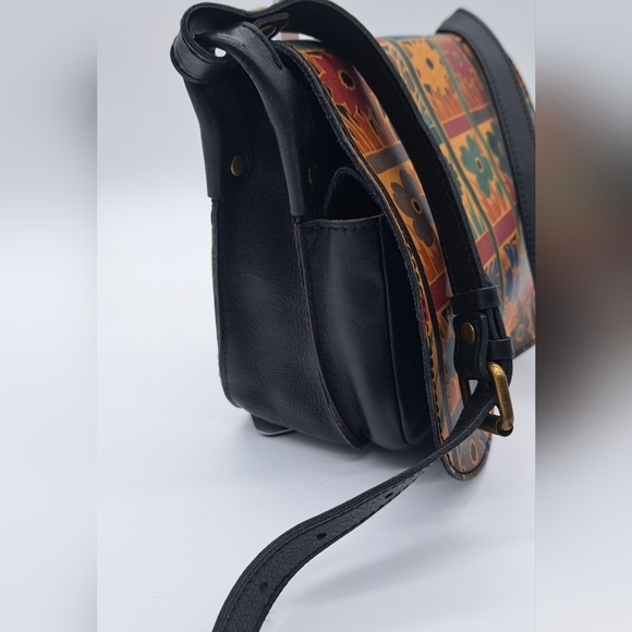 Patricia Nash Leather Venezia Floral Block Crossbody/Shoulder Bag - Picture 13 of 15